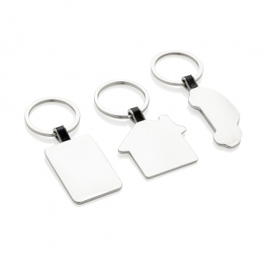 Logo trade promotional gifts image of: RCS recycled zinc alloy car keyring